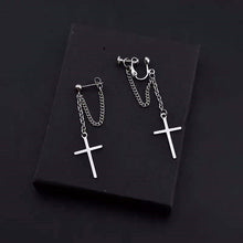 Load image into Gallery viewer, Japan and South Korea Harajuku Cool E-girl Girl Cross Chain Pendant Earrings For Women Men Bff Street Hip Hop Jewelry