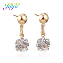 Load image into Gallery viewer, Juya Ali Moda Crystal Rainbow Earrings 6mm 8mm 10mm Cubic Zirconia Carnations Ball Stud Earrings For Women Girls Christmas Gift