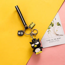 Load image into Gallery viewer, Cute Anime Kuromi Melody Hello Kitty Keychain Kawaii Cartoon Big Eared Dog Frog Pudding Dog Penguin Women Bag Pendant Key Chain
