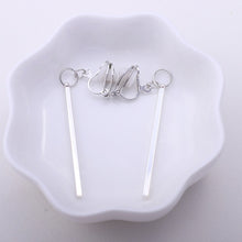 Load image into Gallery viewer, Simple fashion gold color Silver plated geometric big round Clip earrings for women fashion big hollow Ear clip jewelry
