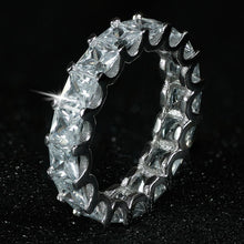 Load image into Gallery viewer, luxury 925 sterling silver wedding band eternity ring for women big gift for ladies love wholesale lots bulk jewelry R4577

