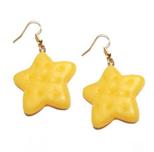 Load image into Gallery viewer, Earring For Women Resin Drop Custom Made Cute Girls Eardrop Funny Bread Baguette Pie Cookies Gift Handmade

