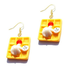 Load image into Gallery viewer, Earring For Women Resin Drop Custom Made Cute Girls Eardrop Funny Bread Baguette Pie Cookies Gift Handmade
