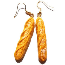 Load image into Gallery viewer, Earring For Women Resin Drop Custom Made Cute Girls Eardrop Funny Bread Baguette Pie Cookies Gift Handmade

